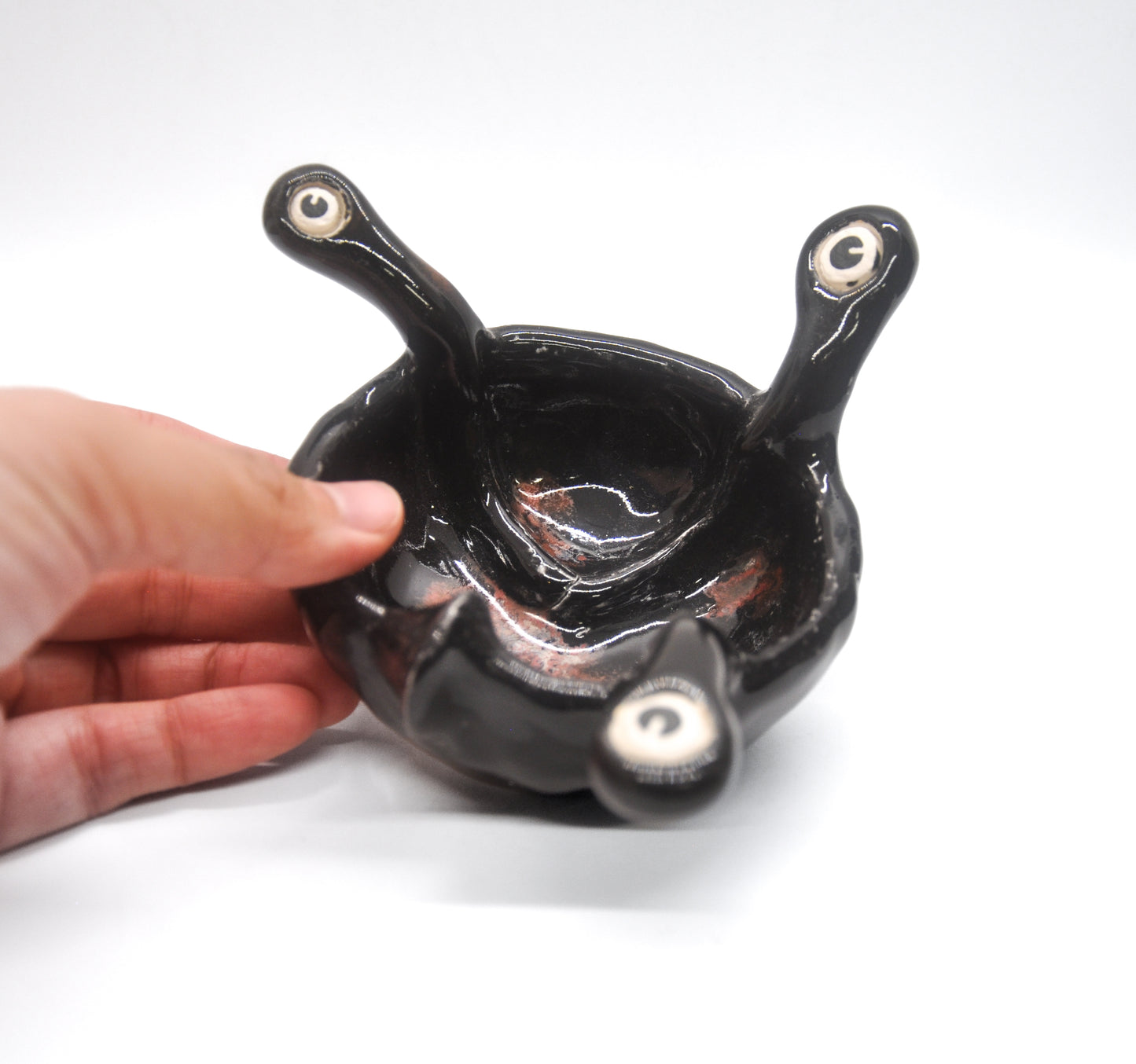 Glossy Black Eye-Eye Trinket Holder