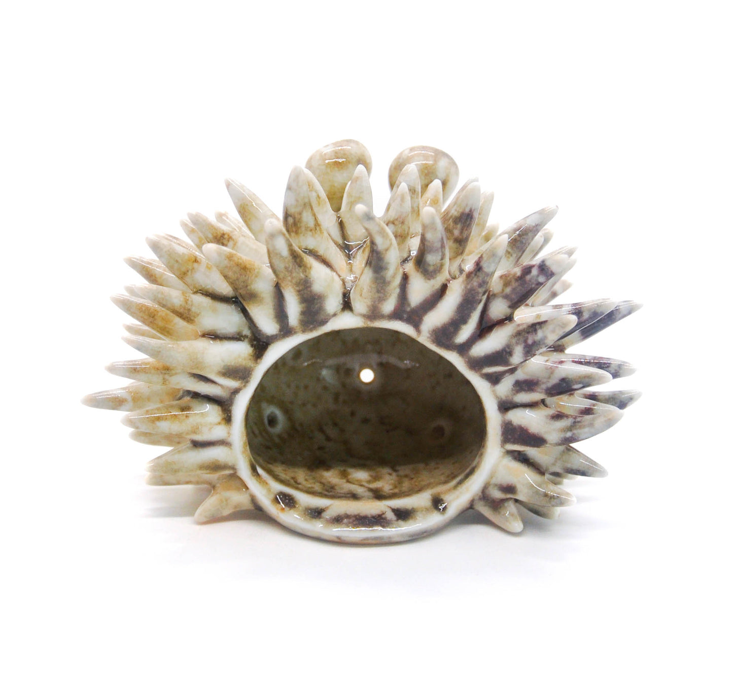 Glossy Shino Urchin I Candleholder