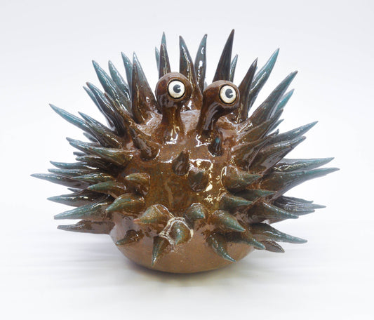 Dark Brown/Teal Urchin