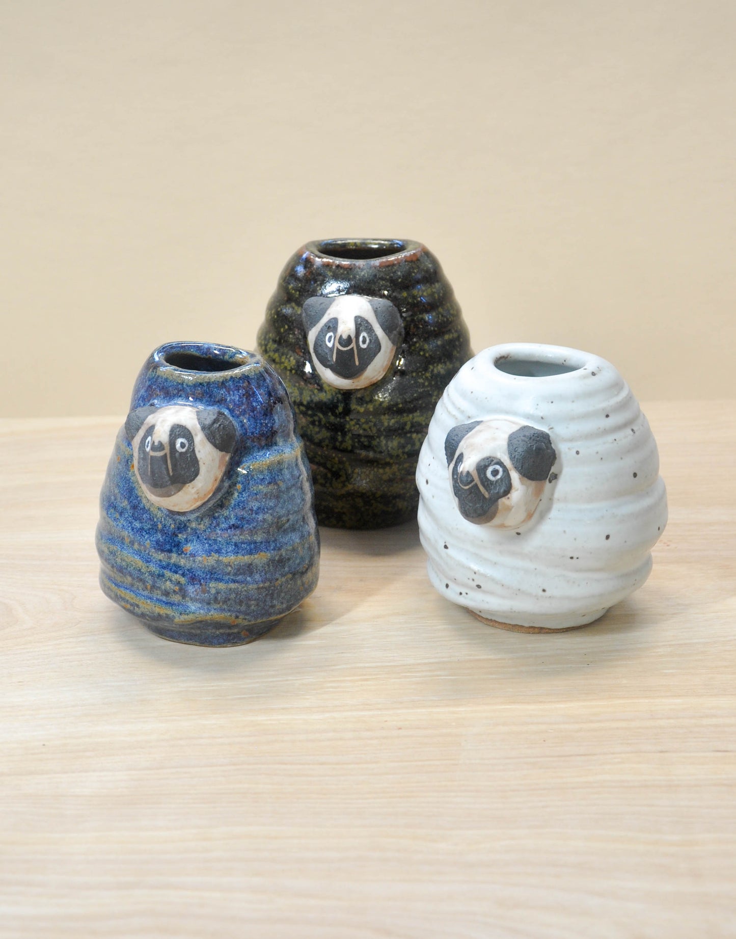 Blue Lemuranda Bud Vases