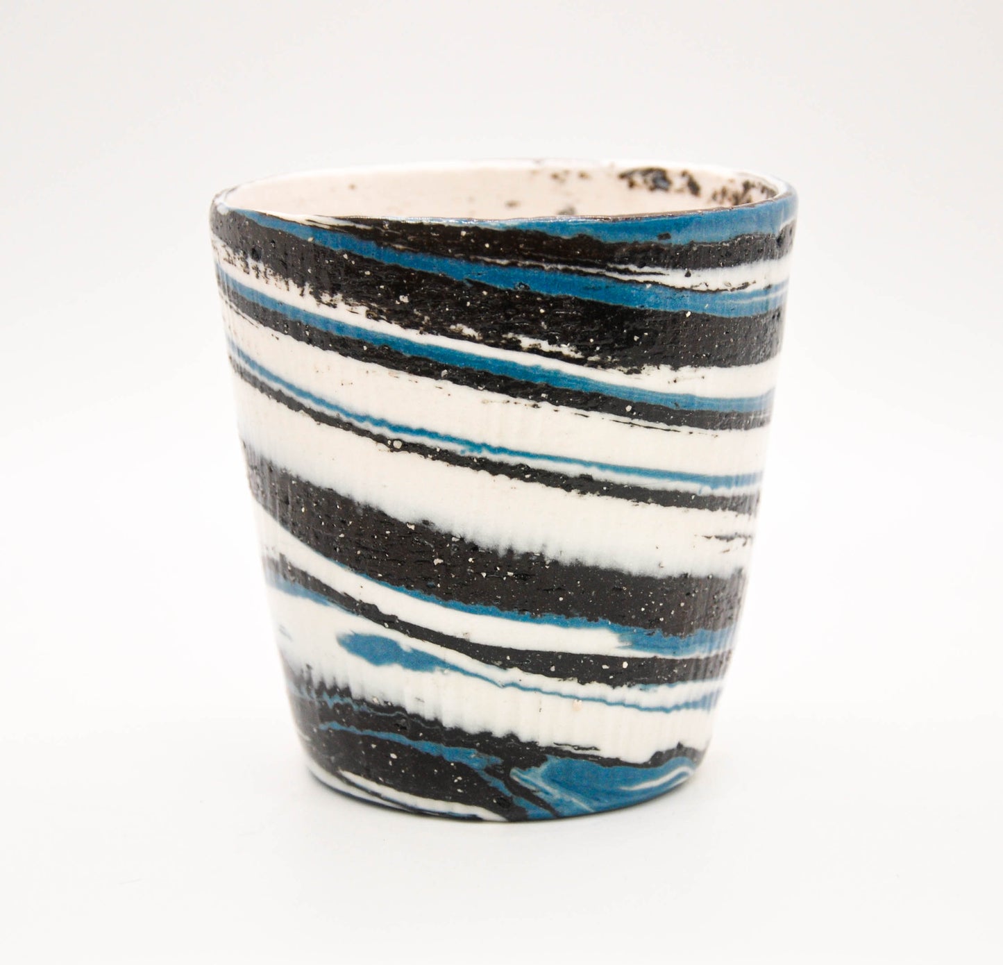 Blue Black Swirl Cup